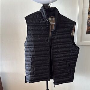 Burberry Men's Black Quilted Vest